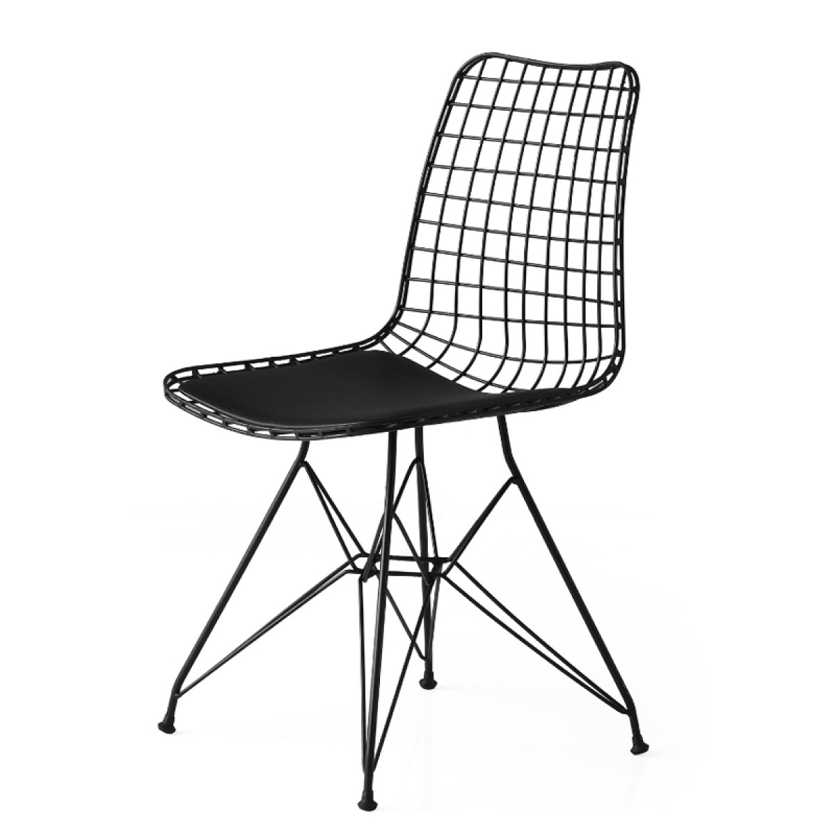 Artekko Tivoli Καρέκλα Μεταλλική Μαύρη (46x56x77)cm