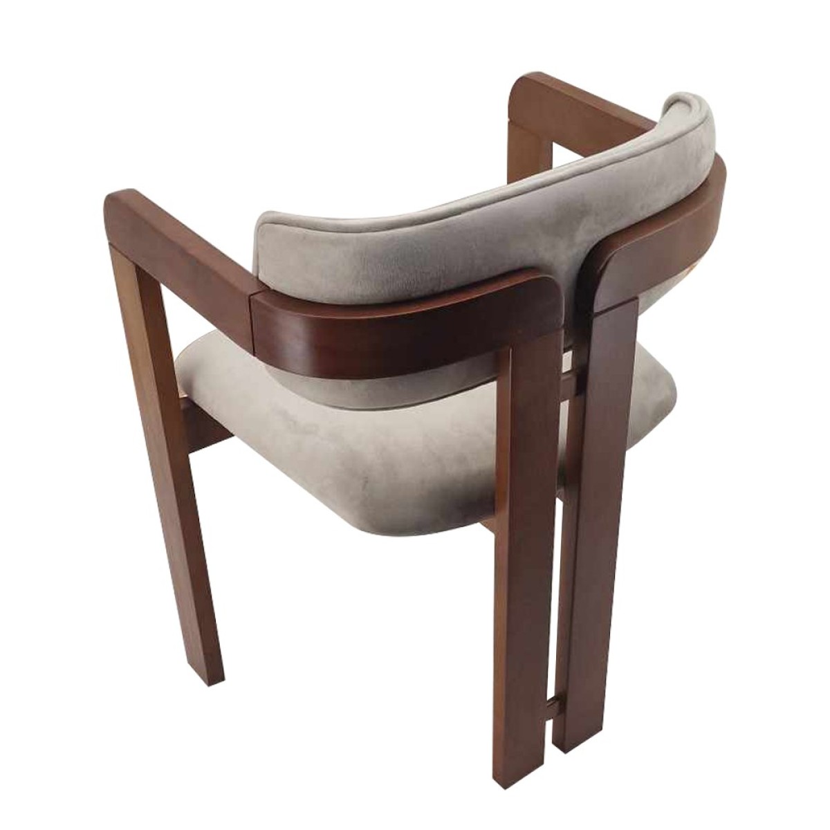 Artekko Cozy Καρέκλα Βελούδινη Μπεζ με Ξύλινο Σκελετό (57x55x77)