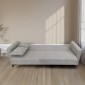 Artekko Pixie Γκρι Τριθέσιος Καναπές Κρεβάτι με Αποθηκευτικό Χώρο (205x80x85)cm Κρεβάτι (180x100x45)cm