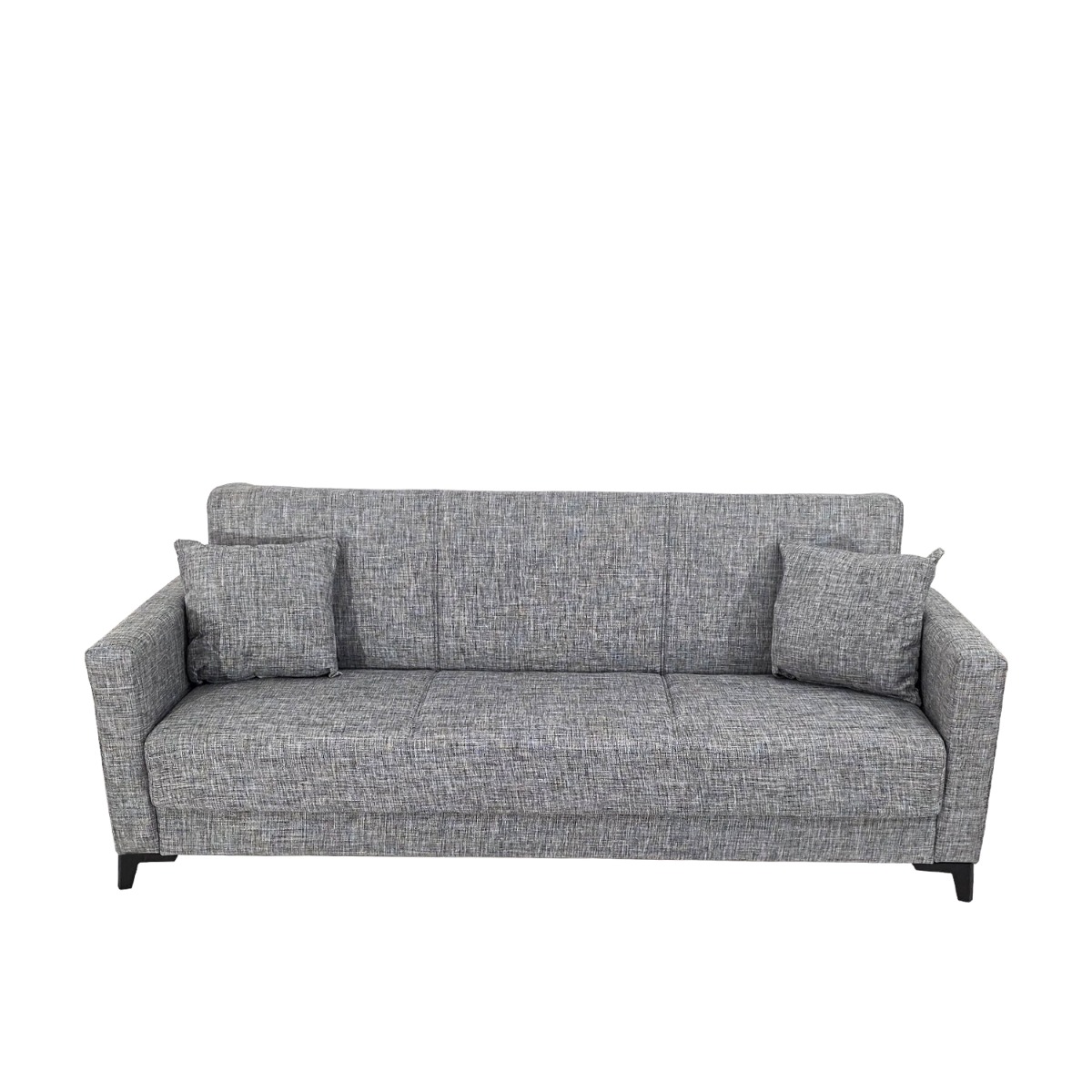 Artekko Pixie Γκρι Τριθέσιος Καναπές Κρεβάτι με Αποθηκευτικό Χώρο (205x80x85)cm Κρεβάτι (180x100x45)cm