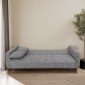 Artekko Pixie Γκρι Τριθέσιος Καναπές Κρεβάτι με Αποθηκευτικό Χώρο (205x80x85)cm Κρεβάτι (180x100x45)cm
