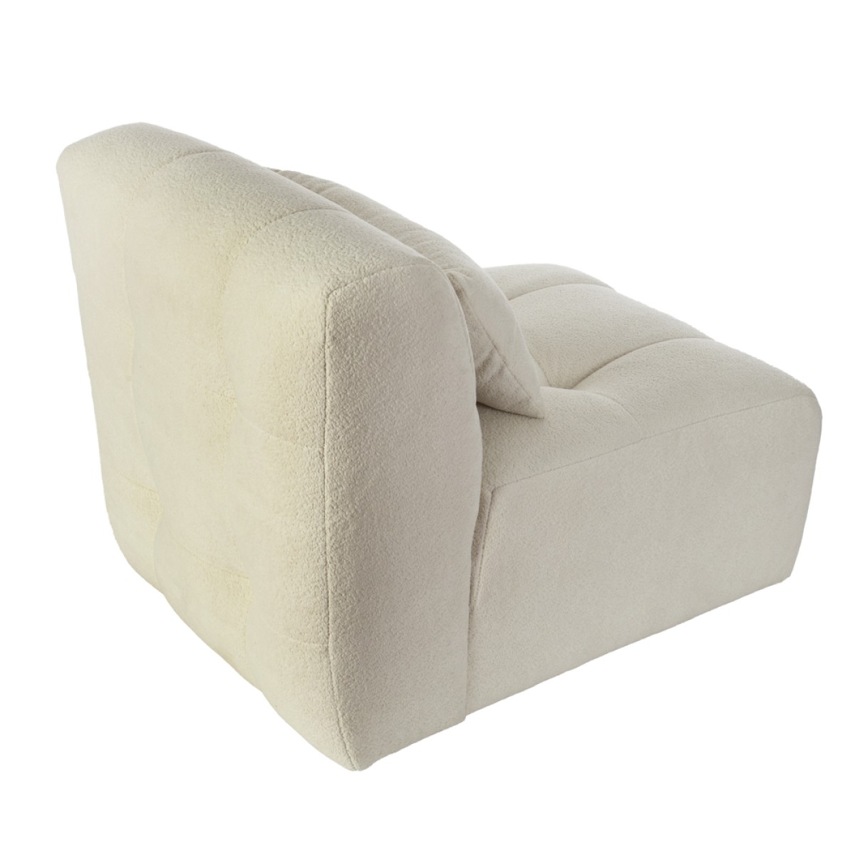 Artekko Sofia Εκρού Μπουκλέ Πολυθρόνα (70x95x75)cm