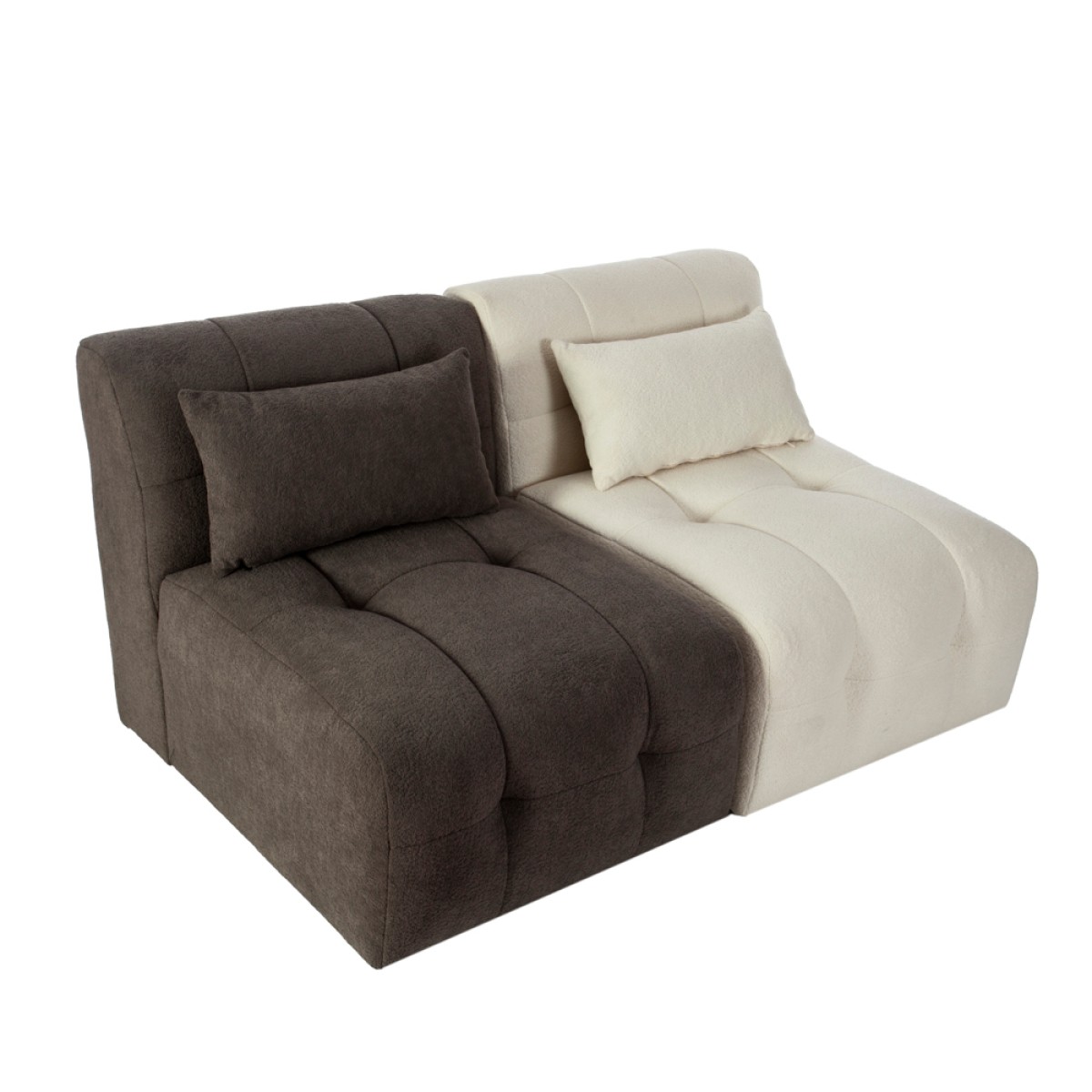 Artekko Sofia Εκρού Μπουκλέ Πολυθρόνα (70x95x75)cm