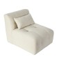 Artekko Sofia Εκρού Μπουκλέ Πολυθρόνα (70x95x75)cm