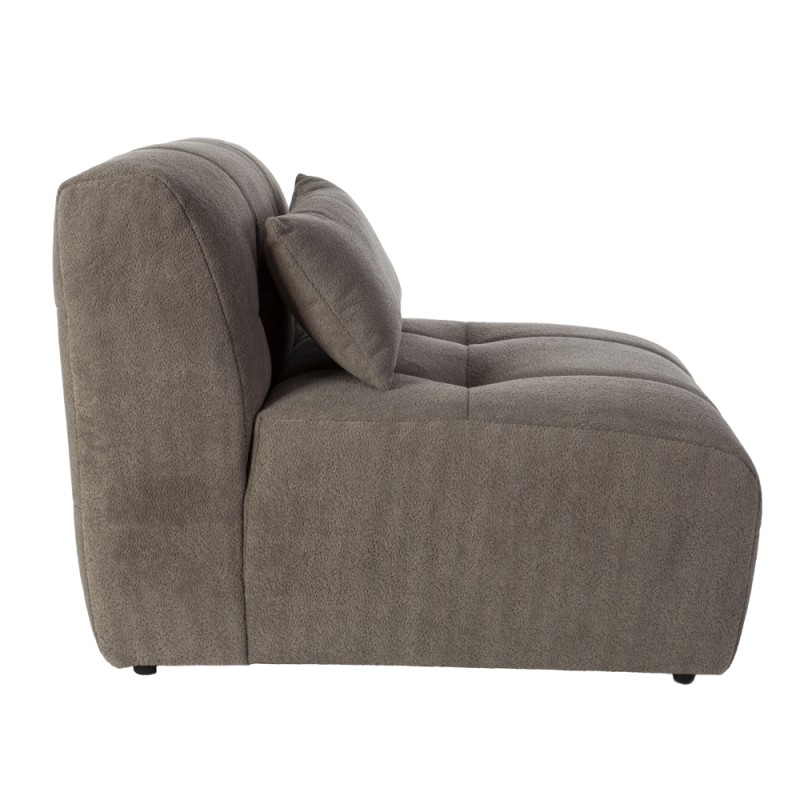 Artekko Sofia Γκρι Μπουκλέ Πολυθρόνα (70x95x75)cm