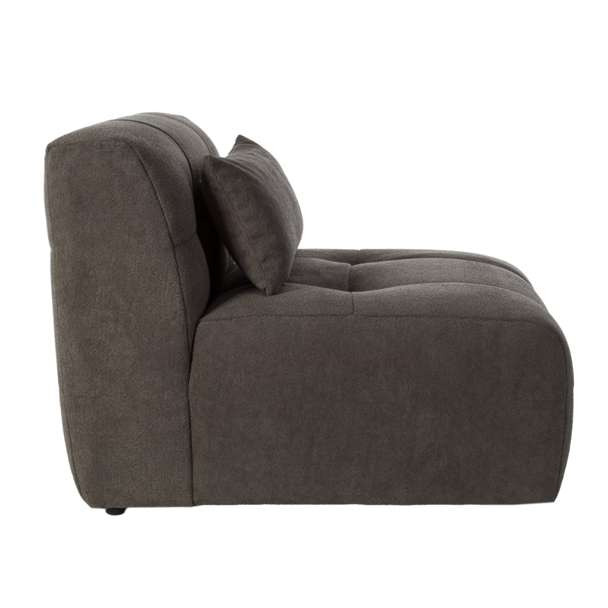 Artekko Sofia Σκούρο Γκρι Μπουκλέ Πολυθρόνα (70x95x75)cm