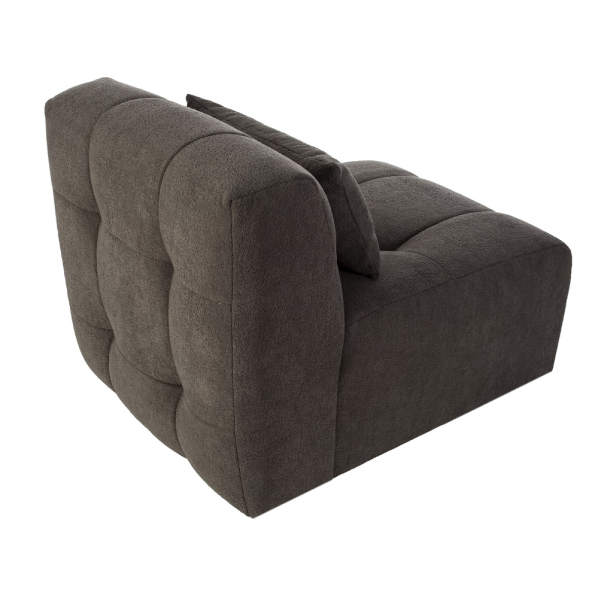 Artekko Sofia Σκούρο Γκρι Μπουκλέ Πολυθρόνα (70x95x75)cm