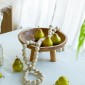 Artekko Woody Μπολ Διακοσμητικό από Ξύλο Teak Φυσικό Σετ/2