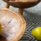 Artekko Woody Μπολ Διακοσμητικό από Ξύλο Teak Φυσικό Σετ/2