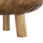 Artekko Woody Μπολ Διακοσμητικό από Ξύλο Teak Φυσικό Σετ/2