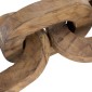 Artekko Woody Διακοσμητική Αλυσίδα από Ξύλο Teak Φυσική Απόχρωση (20x20x25)cm Σετ/2