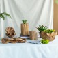 Artekko Woody Διακοσμητικό Μπολ από Ξύλο Teak σε Φυσική Απόχρωση (35x30x20)cm