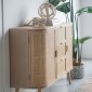 Artekko Cons Μπουφές MDF Ψάθα Φυσική Απόχρωση (119x40x81)cm