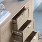 Artekko Cons Μπουφές MDF Ψάθα Φυσική Απόχρωση (119x40x81)cm