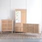 Artekko Cons Μπουφές MDF Ψάθα Φυσική Απόχρωση (119x40x81)cm