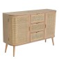Artekko Cons Μπουφές MDF Ψάθα Φυσική Απόχρωση (119x40x81)cm