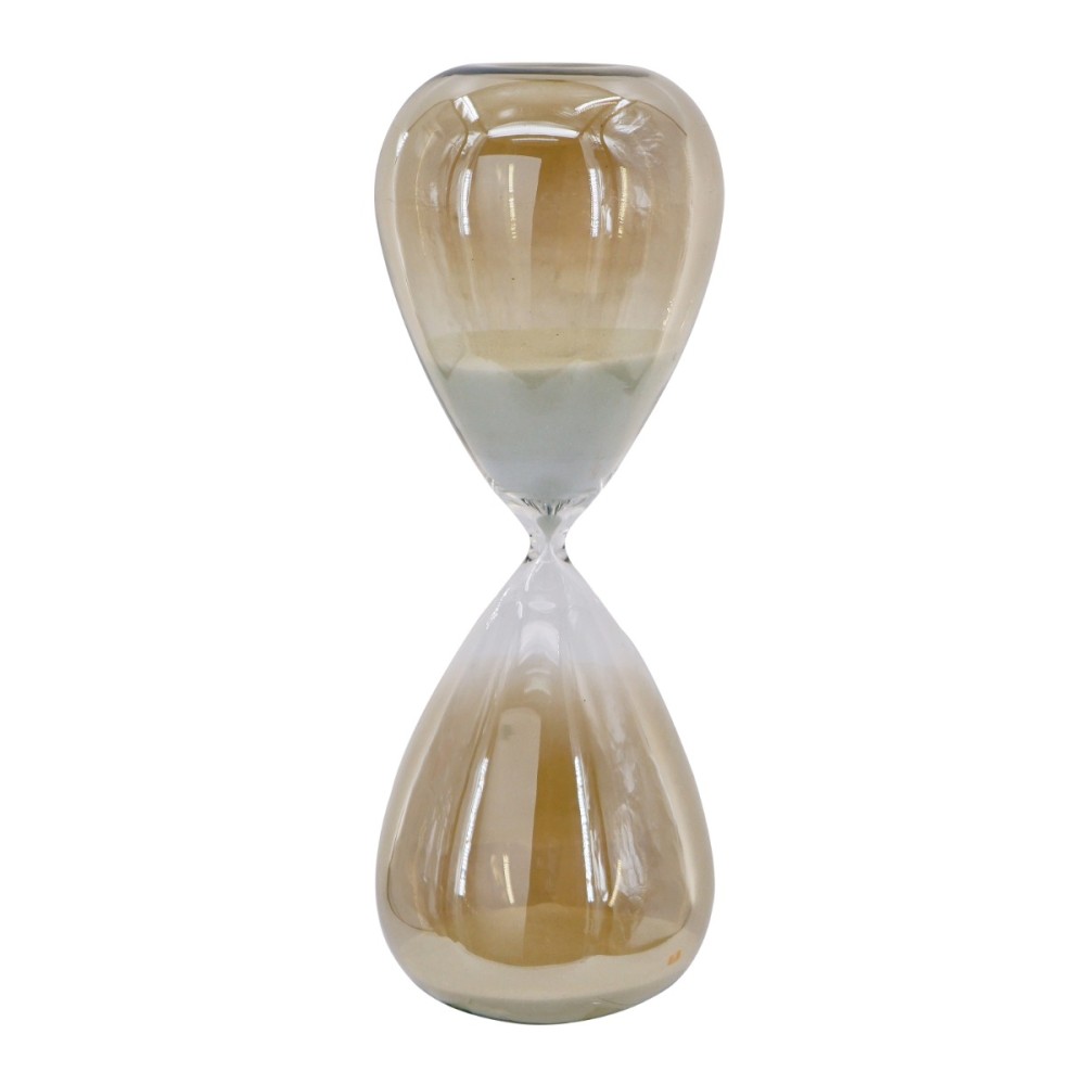 Artekko Hourglass Γυάλινη Διακοσμητική Κλεψύδρα με Λευκή Άμμο (13x13x36.5)cm