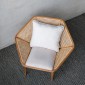 Artekko Tectona Πολυθρόνα από Ξύλο Teak/Ρατάν Φυσικό (105x82x75)cm