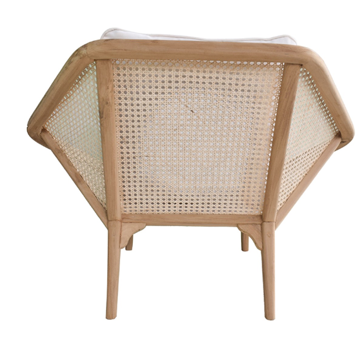 Artekko Tectona Πολυθρόνα από Ξύλο Teak/Ρατάν Φυσικό (105x82x75)cm