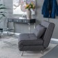 Artekko Sofa Bed Γκρι Υφασμάτινη Πολυθρόνα Κρεβάτι (88x81x78)cm
