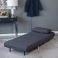 Artekko Sofa Bed Γκρι Υφασμάτινη Πολυθρόνα Κρεβάτι (88x81x78)cm