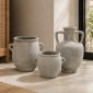 Artekko Raw Τσιμεντένιο Κασπώ σε Γκρι Πράσινη Πατίνα (33x28x32.5)cm