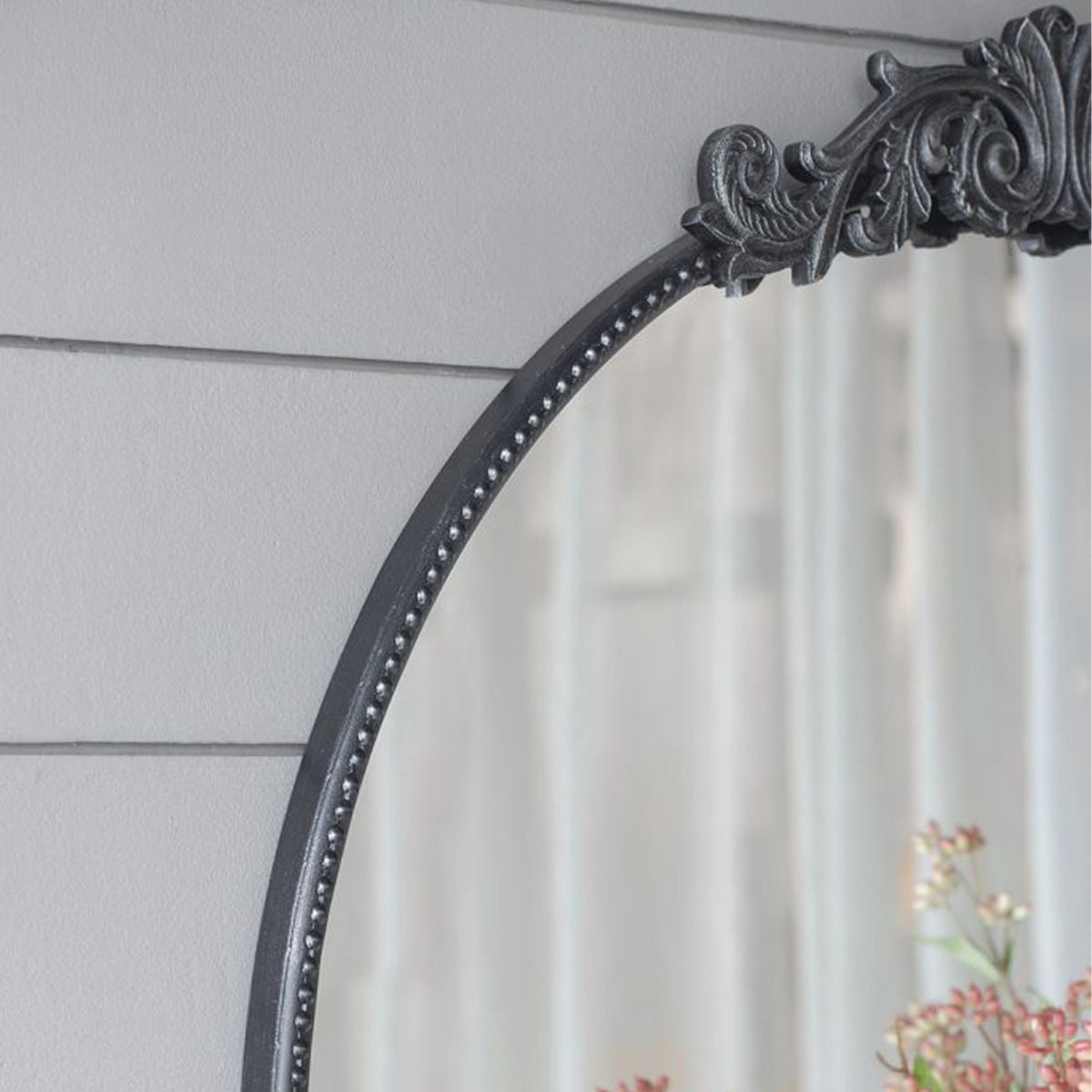 Artekko Dia Μαύρος Μεταλλικός Καθρέπτης Τοίχου (91.4x3.8x97.8)cm