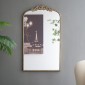 Artekko Dia Χρυσός Μεταλλικός Καθρέπτης Τοίχου (61x3.8x106)cm