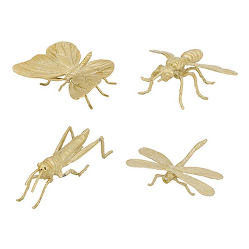 Artekko Insects Διακοσμητικά Χρυσά Έντομα από Κράμα (8.9x10.9x5.1)cm Σετ/4
