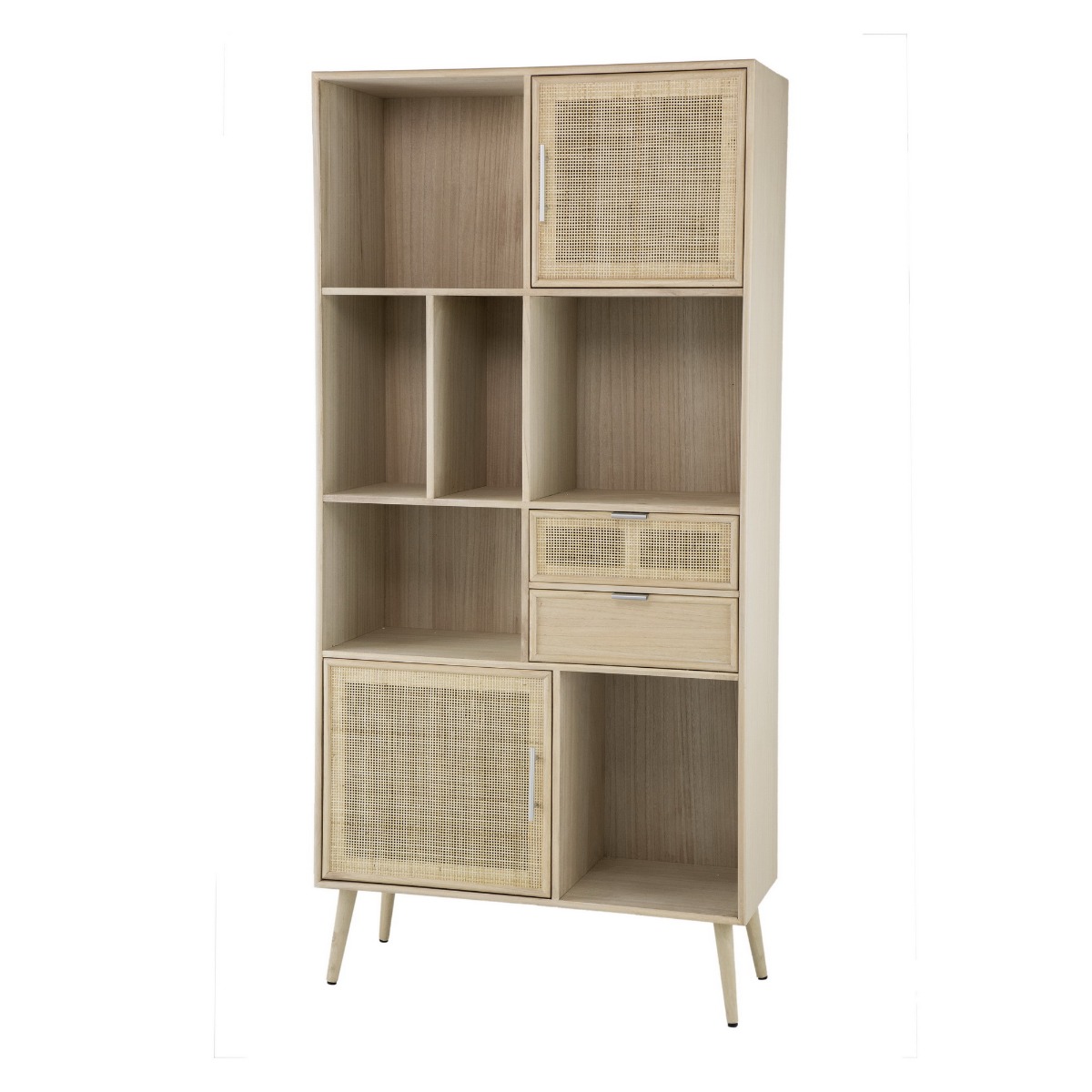 Artekko Cons Μπουφές MDF Ψάθα Φυσική Απόχρωση (90x37x189)cm
