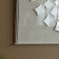 Artekko Mosaic Μπεζ Διακοσμητικός Πίνακας με Λευκή Χάρτινη Τεχνοτροπία σε Plexiglass Κορνίζα (90x5x90)cm