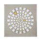 Artekko Mosaic Μπεζ Διακοσμητικός Πίνακας με Λευκή Χάρτινη Τεχνοτροπία σε Plexiglass Κορνίζα (90x5x90)cm