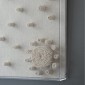Artekko Mosaic Μπεζ Διακοσμητικός Πίνακας με Υφασμάτινη Τεχνοτροπία σε Plexiglass Κορνίζα (60x5x60)cm