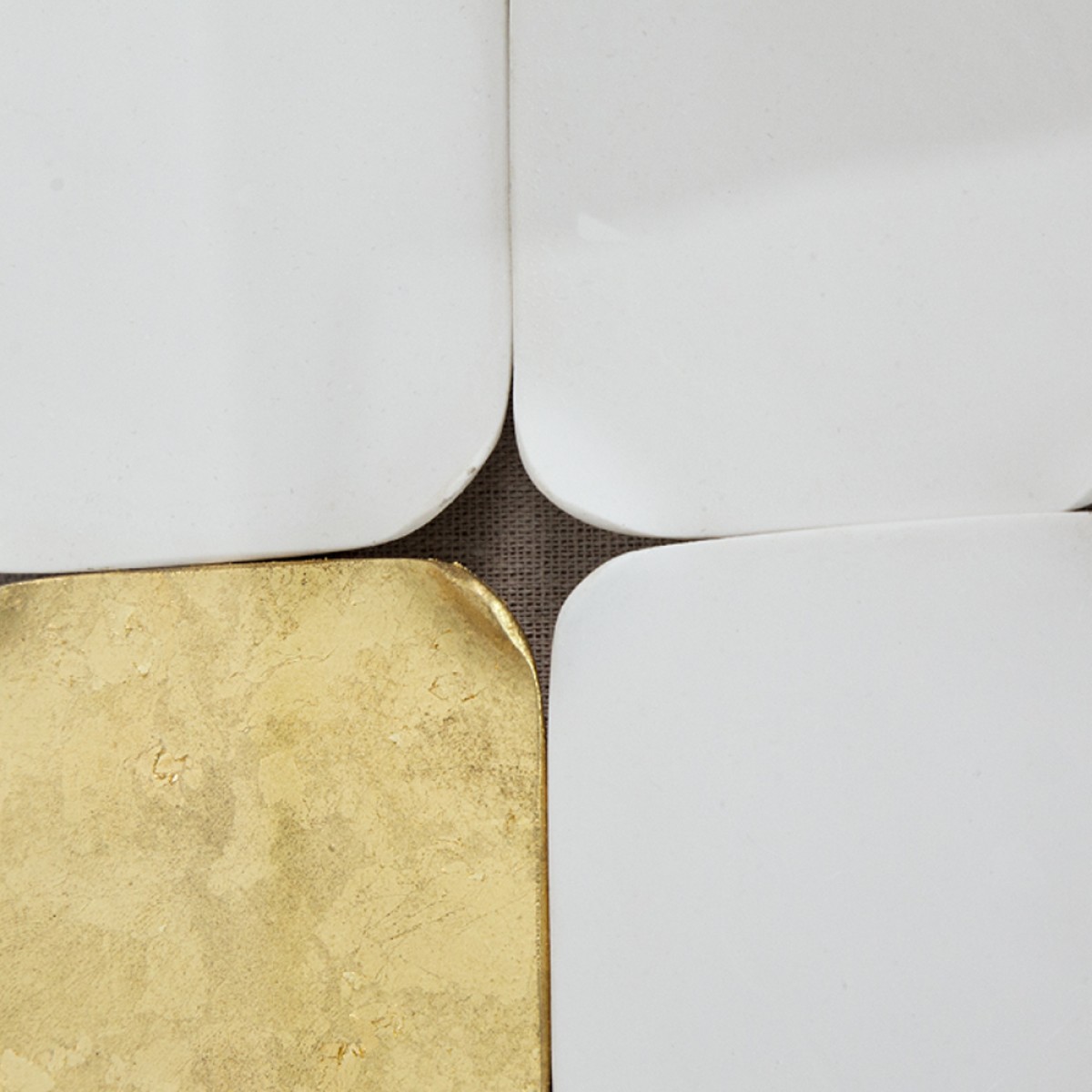 Artekko Mosaic Διακοσμητικός Πίνακας Plexiglass/Κεραμικό Μπεζ/Λευκό (60x4x80)cm