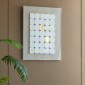 Artekko Mosaic Διακοσμητικός Πίνακας Plexiglass/Κεραμικό Μπεζ/Λευκό (60x4x80)cm