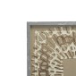 Artekko Mosaic Διακοσμητικός Πίνακας με Χαρτί Ξύλο Γυαλί Μπεζ (60x60x3)cm Σετ/2