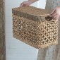 Artekko Hyacinth Διακοσμητικά Κουτιά Καλάθια από Υάκινθο Νερού (52x30x35)cm Σετ/4