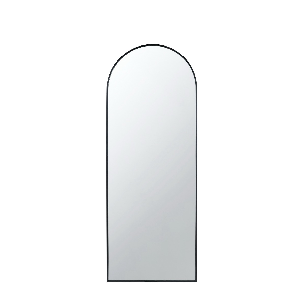 Artekko Dia Μαύρος Μεταλλικός Καθρέπτης Δαπέδου (71.1x2.5x188)cm