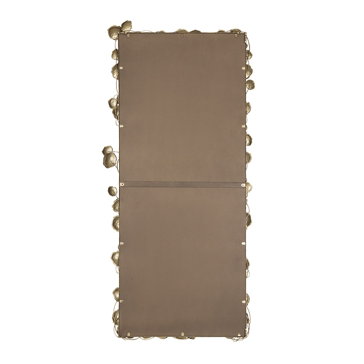 Artekko Leaf Χρυσός Μεταλλικός Καθρέπτης Τοίχου (79x154.5x7)cm