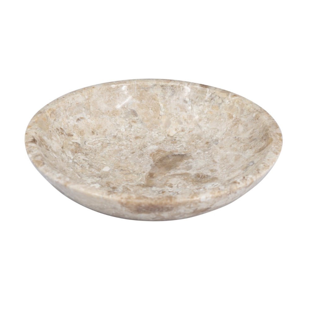 Artekko Marble Μπεζ Μαρμάρινο Μπολ (15x15x3)cm
