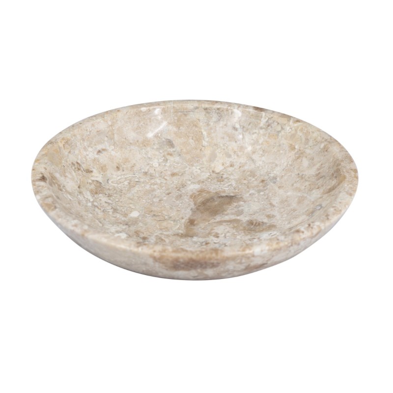 Artekko Marble Μπεζ Μαρμάρινο Μπολ (15x15x3)cm