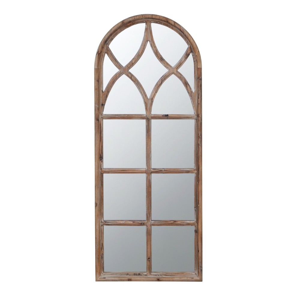 Artekko Mirror Καφέ Ξύλινος Επιδαπέδιος Καθρέπτης (60x5x148)cm
