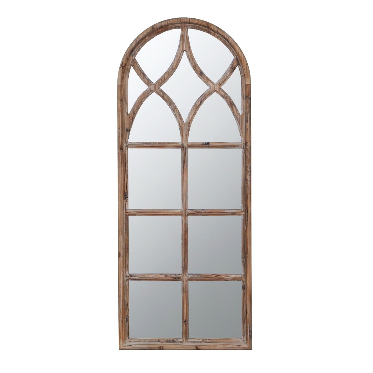 Artekko Mirror Καφέ Ξύλινος Επιδαπέδιος Καθρέπτης (60x5x148)cm