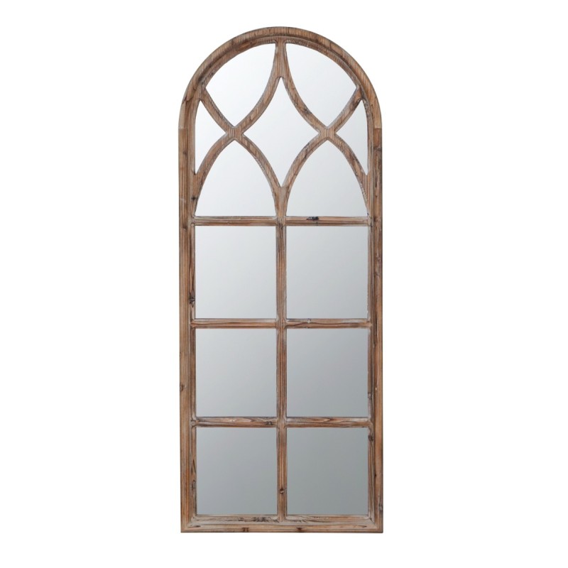 Artekko Mirror Καφέ Ξύλινος Επιδαπέδιος Καθρέπτης (60x5x148)cm
