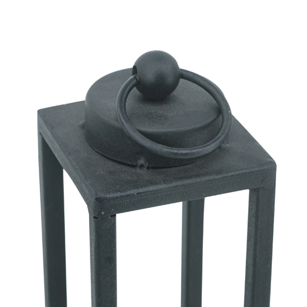 Artekko Lantern Μαύρα Μεταλλικά Κηροπήγια για Κερί Σπαρματσέτα (10x10x48)cm 3pcs