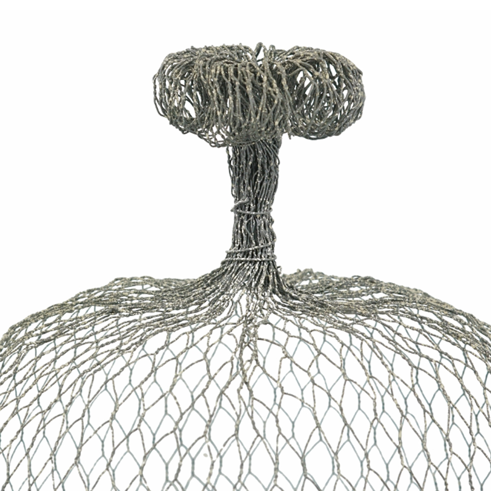 Artekko Cloche Διακοσμητικά Φανάρια με Σύρμα Μέταλλο Γκρι (33x33x90)cm Σετ/2