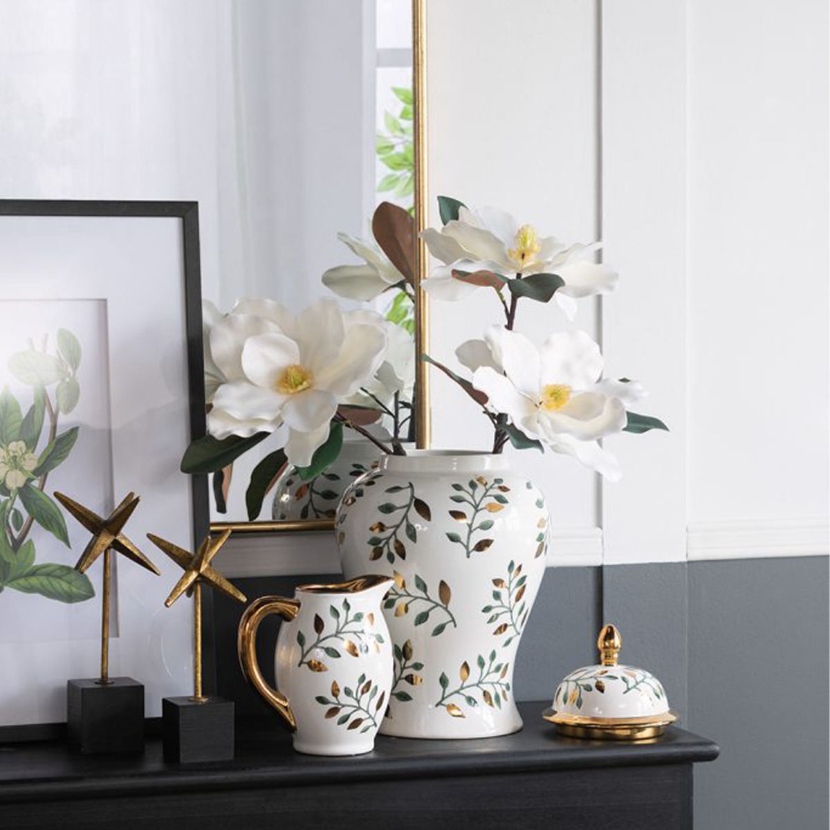 Artekko Trophy Χρυσό Μεταλλικό Επιτραπέζιο Διακοσμητικό σε Μαύρη Βάση (7x7x28.5)cm