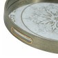 Artekko Tray Διακοσμητικός Δίσκος με Καθρέπτη Πλαστικό Γυαλί Σαμπανιζέ (45x45x4)cm Σετ/2