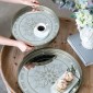 Artekko Tray Διακοσμητικός Δίσκος με Καθρέπτη Πλαστικό Γυαλί Σαμπανιζέ (45x45x4)cm Σετ/2