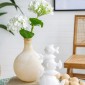 Artekko Real Touch Κλαδί με Ιβουάρ Ορτανσία από Πολυεστέρα (12x25x79)cm